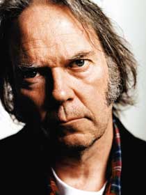 Neil Young, pissed at the mediocre reviews of 'Prarie Wind'